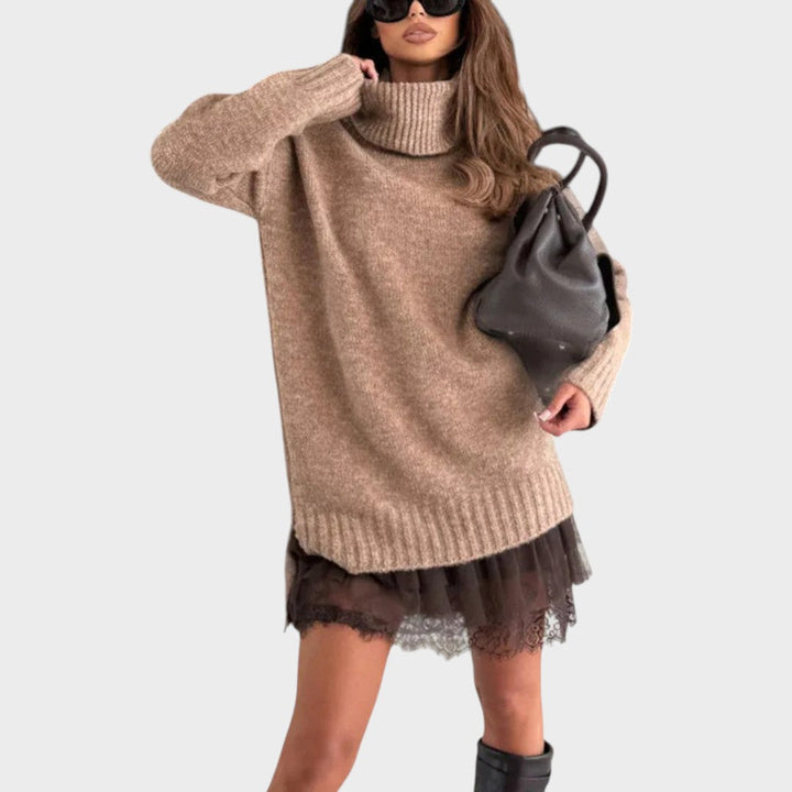 Aurora | Pullover für Damen mit Rollkragen und Rundhalsausschnitt