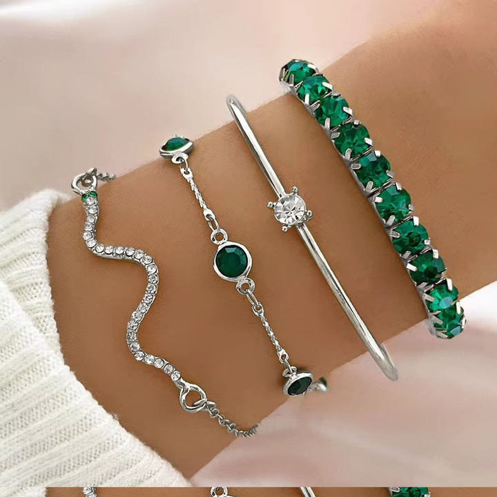 Celeste | Elegantes 4-teiliges Armband-Set für Damen
