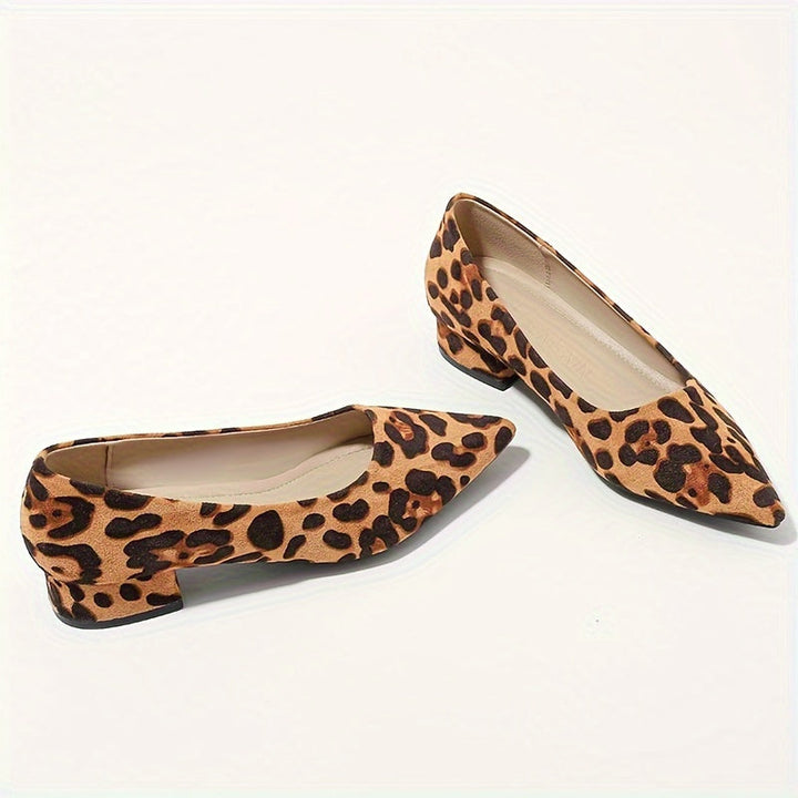 Dina | Leopardenmuster Spitz-Zeh High Heels Pumps für Damen