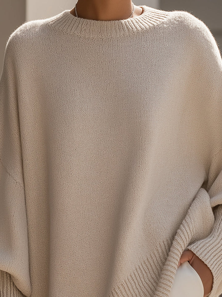 Jane | Oversized Pullover für Damen mit Rundhalsausschnitt und langen Ärmeln