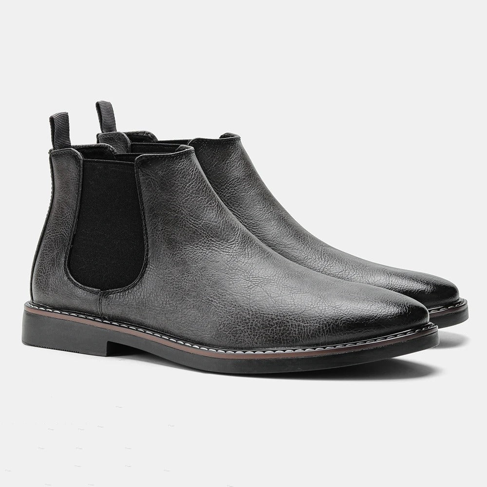 Wayne | Zeitlose Chelsea-Stiefel für Herren mit flachem Absatz