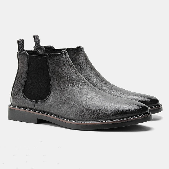 Wayne | Zeitlose Chelsea-Stiefel für Herren mit flachem Absatz