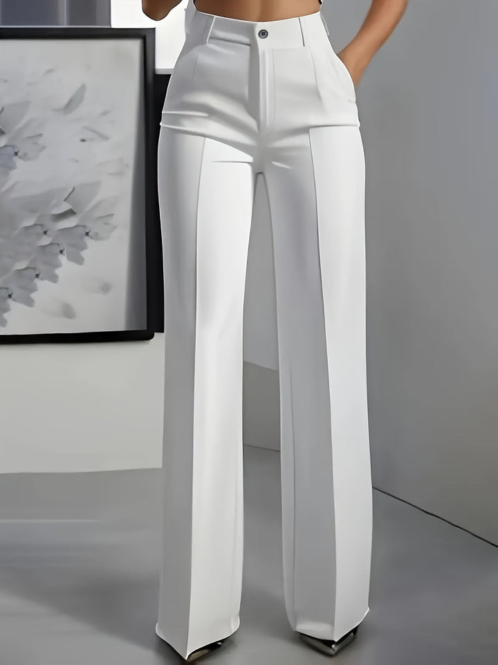 Hochgeschnittene Damenhose für Damen mit elastischem Bund