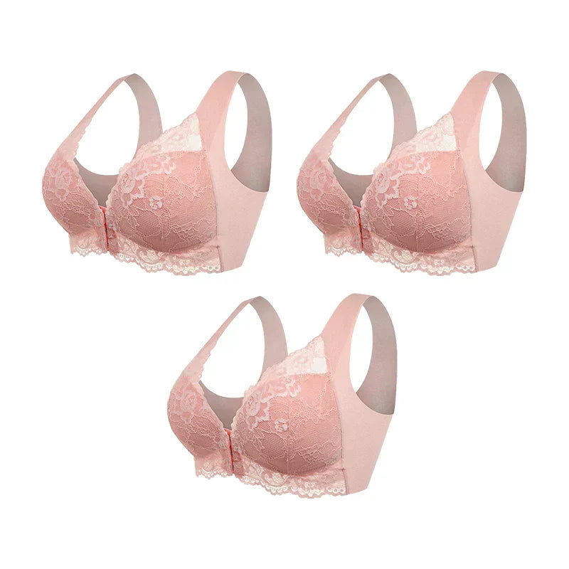 Romilda | (3-PACK DEAL) Formgebender Kabelloser Bh mit Frontverschluss