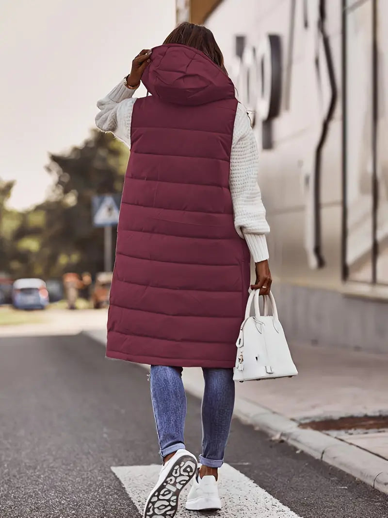 Marzia | Mantel für Damen mit Kapuze und Knöpfen Auf Der Vorderseite