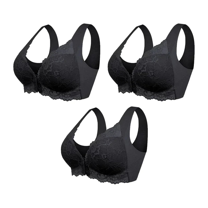 Romilda | (3-PACK DEAL) Formgebender Kabelloser Bh mit Frontverschluss