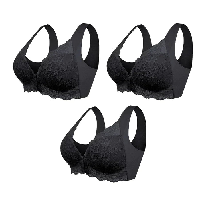 Romilda | (3-PACK DEAL) Formgebender Kabelloser Bh mit Frontverschluss