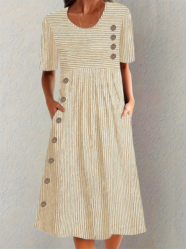 Lorelei | Gestreiftes Sommerkleid für Damen mit Streifen