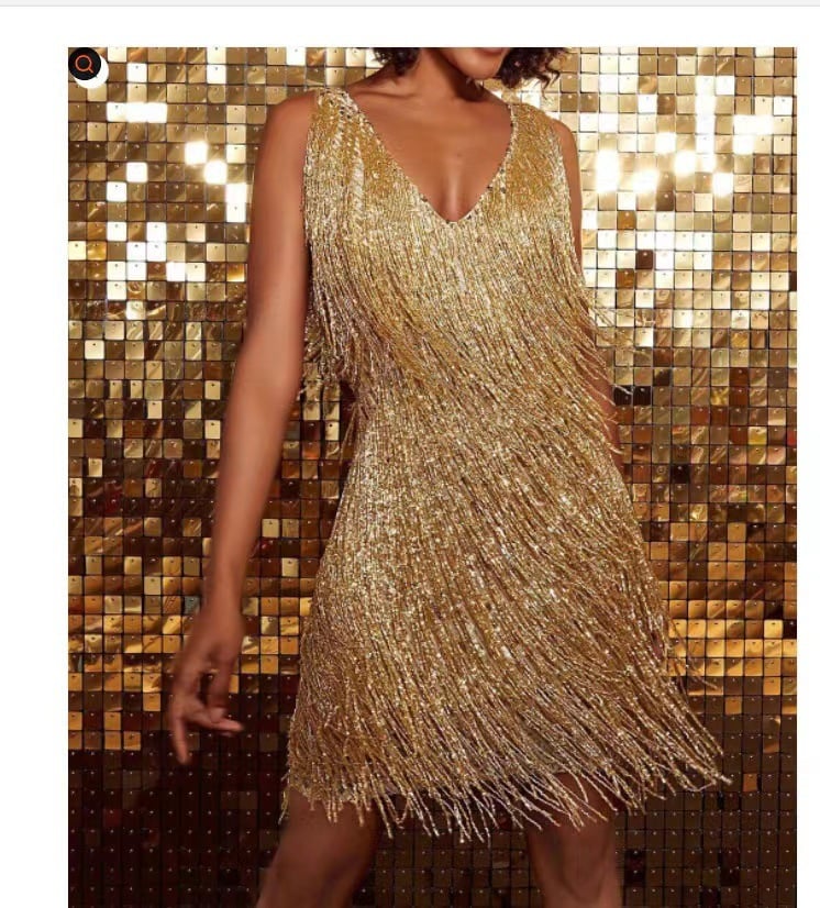 Schickes und verführerisches Fransen-Party-Minikleid für Damen