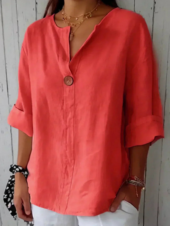 Angela | Legere V-Ausschnitt Bluse