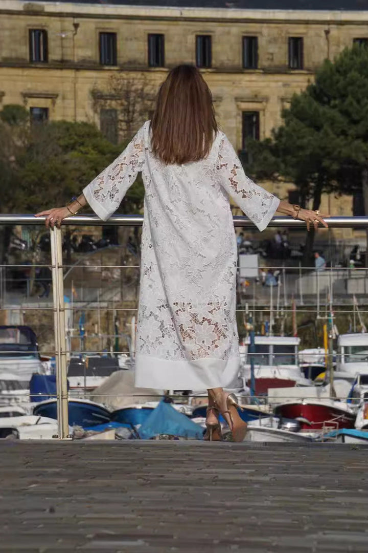 Grace | Modernes Fließendes Raffiniertes Midikleid für Damen