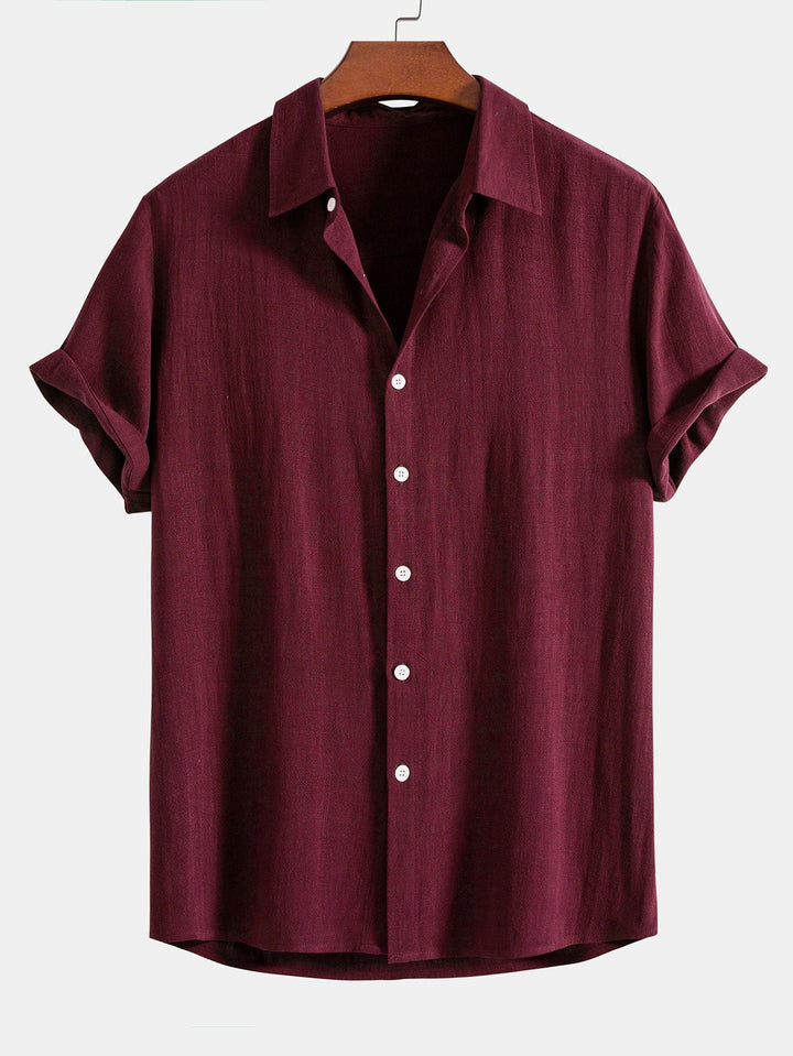 Button-Up Hemd und gerade geschnittene Hose -Rayon-Mischung für Herren