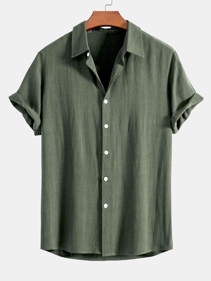Button-Up Hemd und gerade geschnittene Hose -Rayon-Mischung für Herren