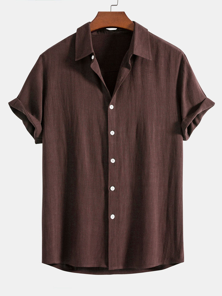 Button-Up Hemd und gerade geschnittene Hose -Rayon-Mischung für Herren