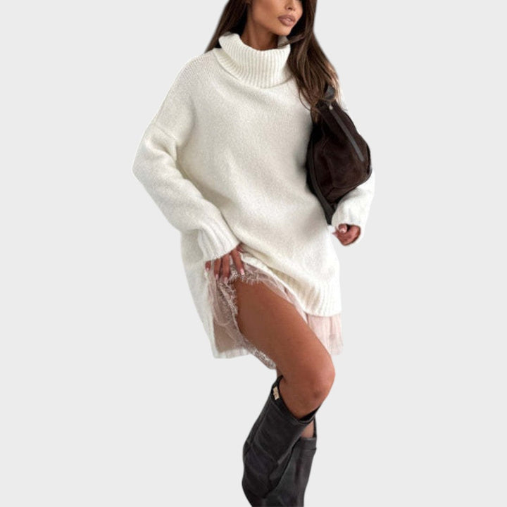 Aurora | Pullover für Damen mit Rollkragen und Rundhalsausschnitt
