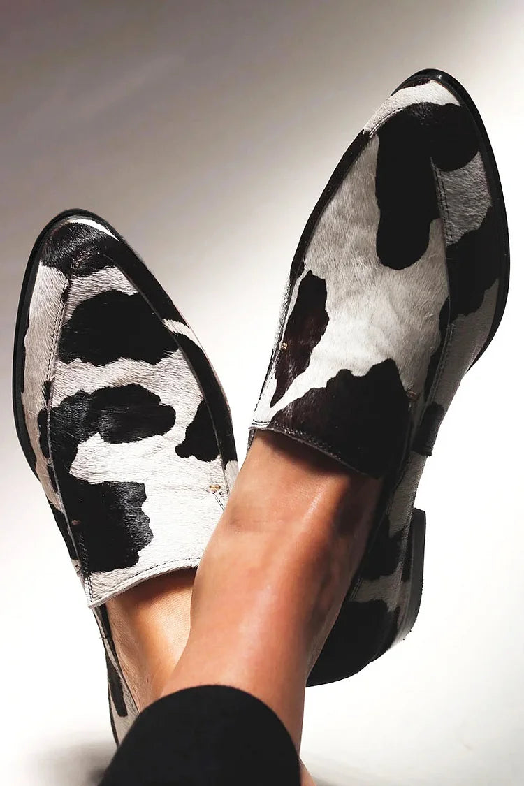 Kühe Print Slip-Ons für Damen