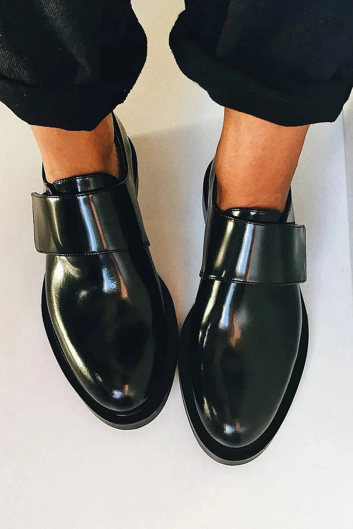 Polierte Riegel-Loafers für Herren