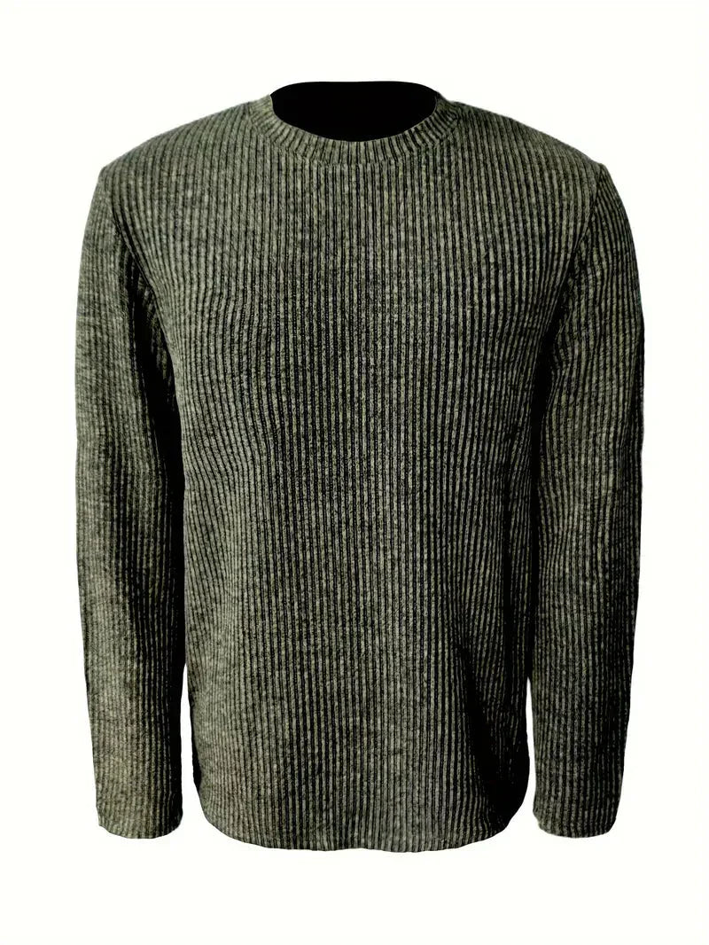 Brit und Boho | Logan Luxe Strickpullover mit Rundhalsausschnitt und langen Ärmeln