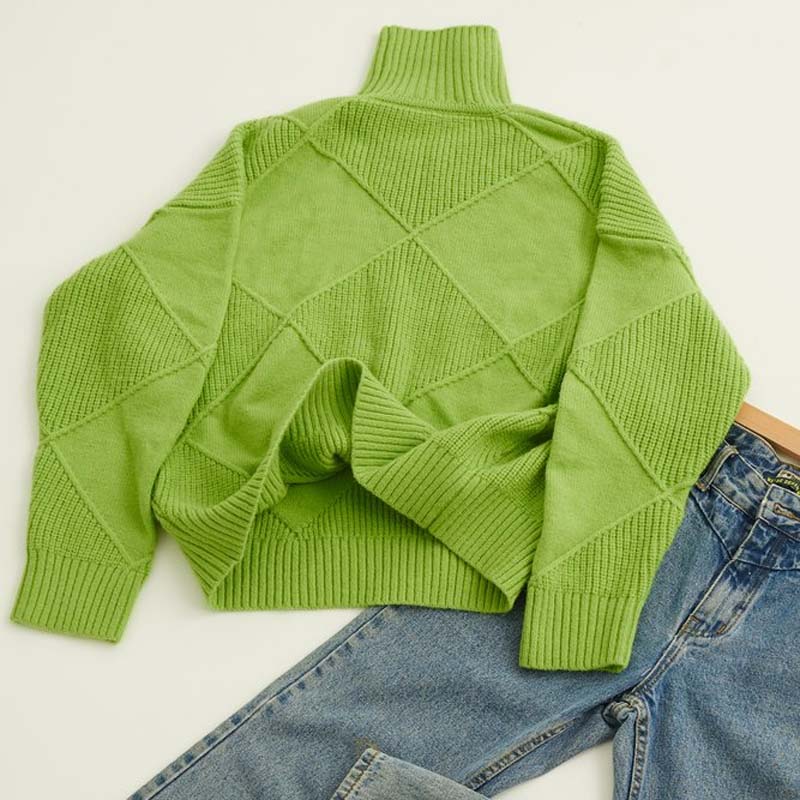Charlotte | Schicker High-Neck Pullover für Damen mit Rollkragen und langen Ärmeln