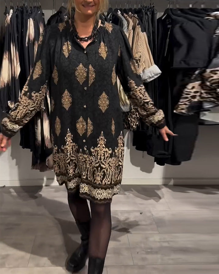 Ilse | Vintage-inspiriertes Kleid für Damen mit Knopfleiste