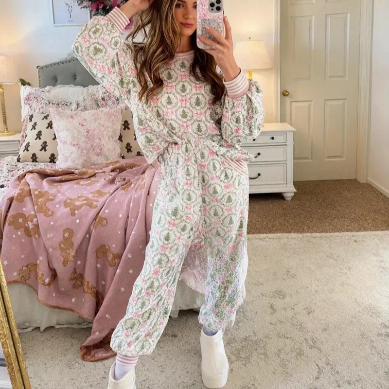 Aubrey | Gemütliches Weihnachts-Loungewear-Set für Damen
