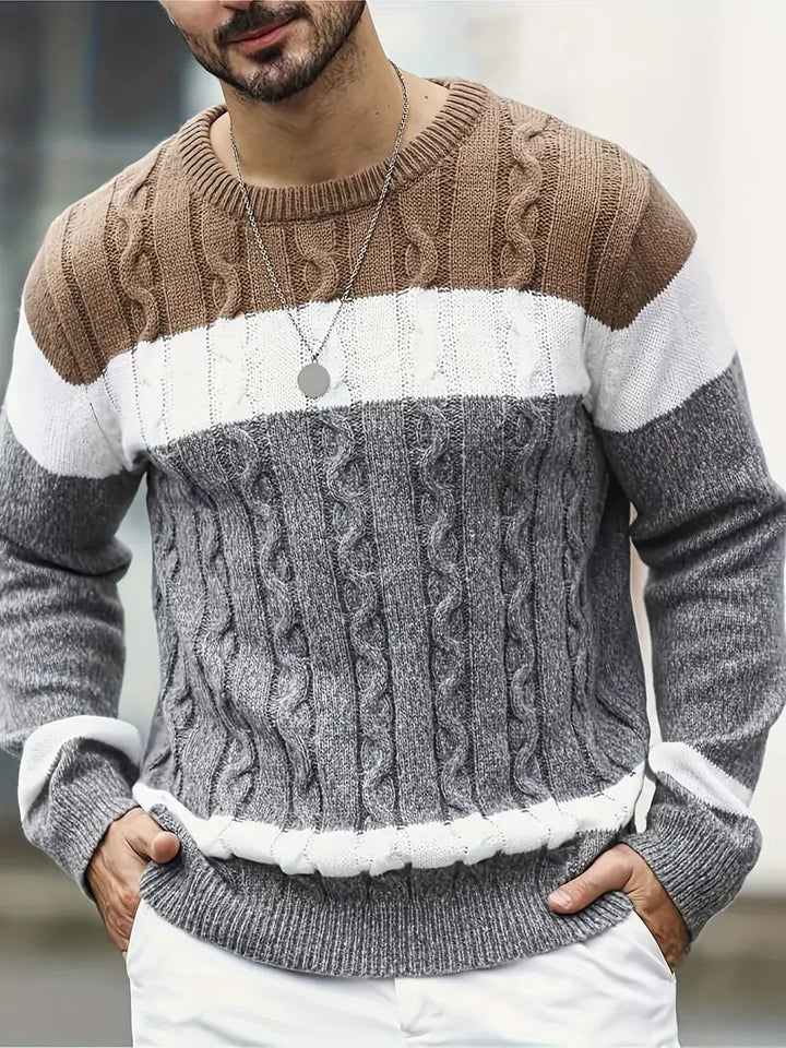 Brit und Boho | Der Orion Strickpullover mit geometrischem Muster