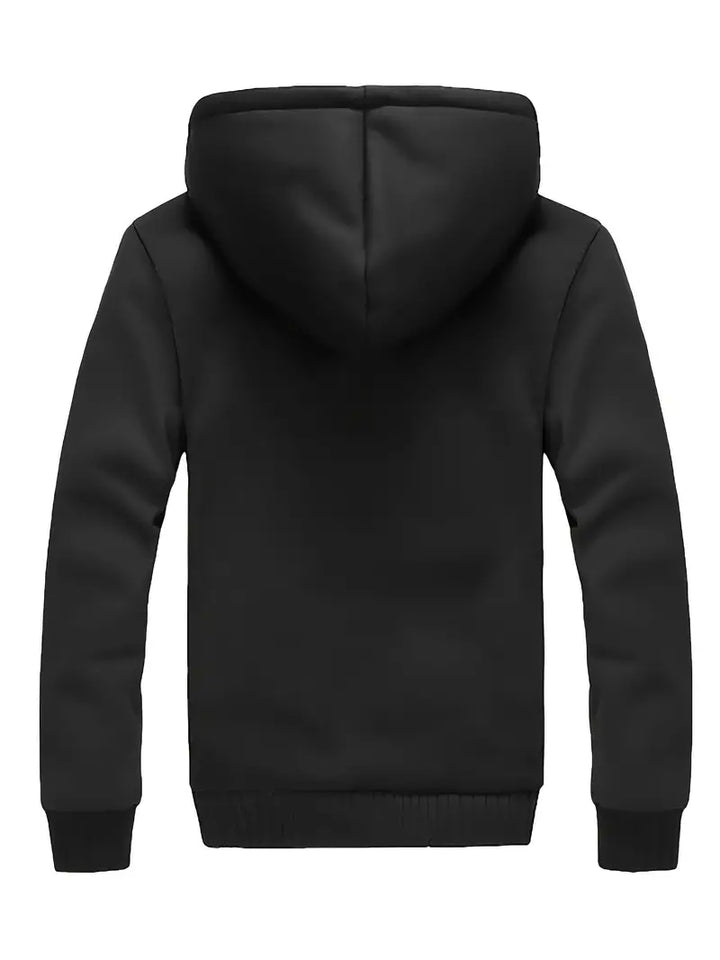 Noah | Warme Herren Jacke mit Kapuze und langen Ärmeln