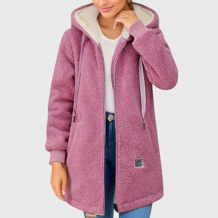 Birgitta | Damen Jacke mit Kapuze und langen Ärmeln