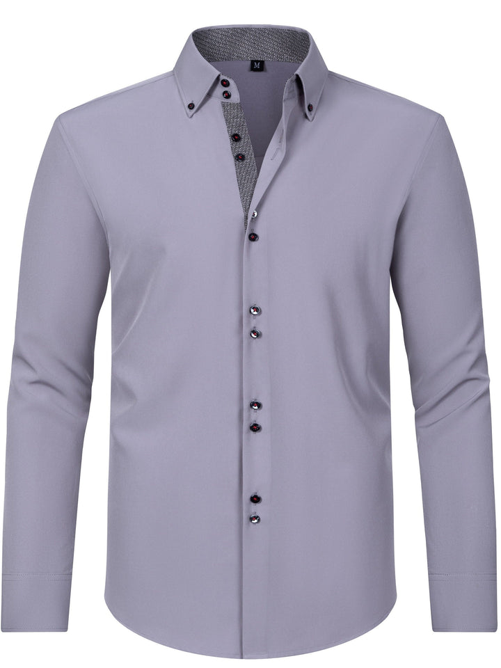 Nico | Herren-Hemd mit stilvollem Button-Up, langen Ärmeln und Blumenmuster
