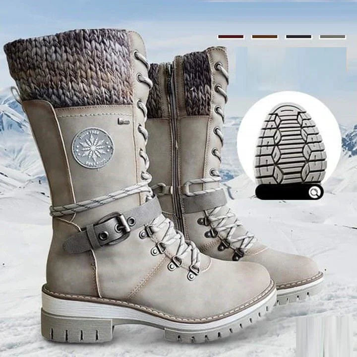 FrostLuxe | Wasserdichte Schnürstiefel in Wadenlänge für Damen