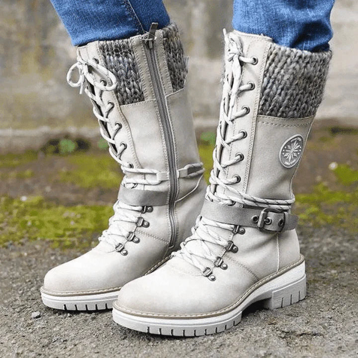 FrostLuxe | Wasserdichte Schnürstiefel in Wadenlänge für Damen