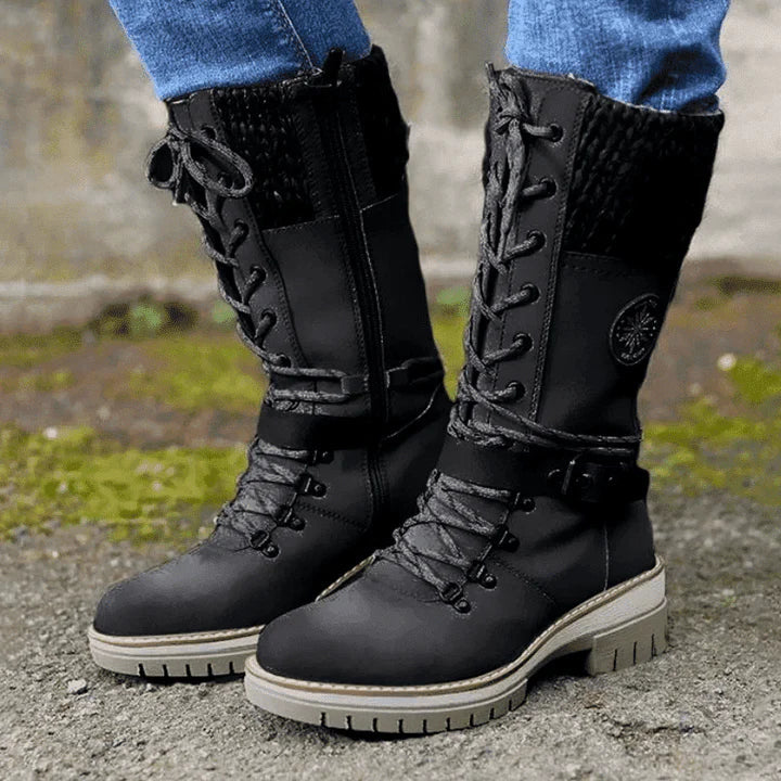 FrostLuxe | Wasserdichte Schnürstiefel in Wadenlänge für Damen