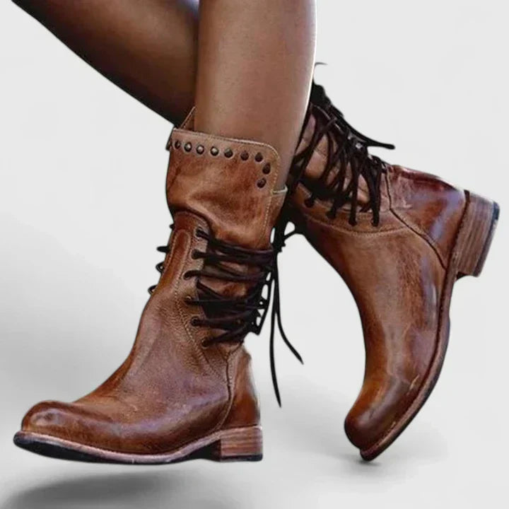 Kelly | Premium Elegante Stiefel für Damen mit niedrigem Absatz