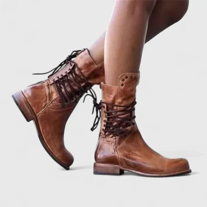 Kelly | Premium Elegante Stiefel für Damen mit niedrigem Absatz