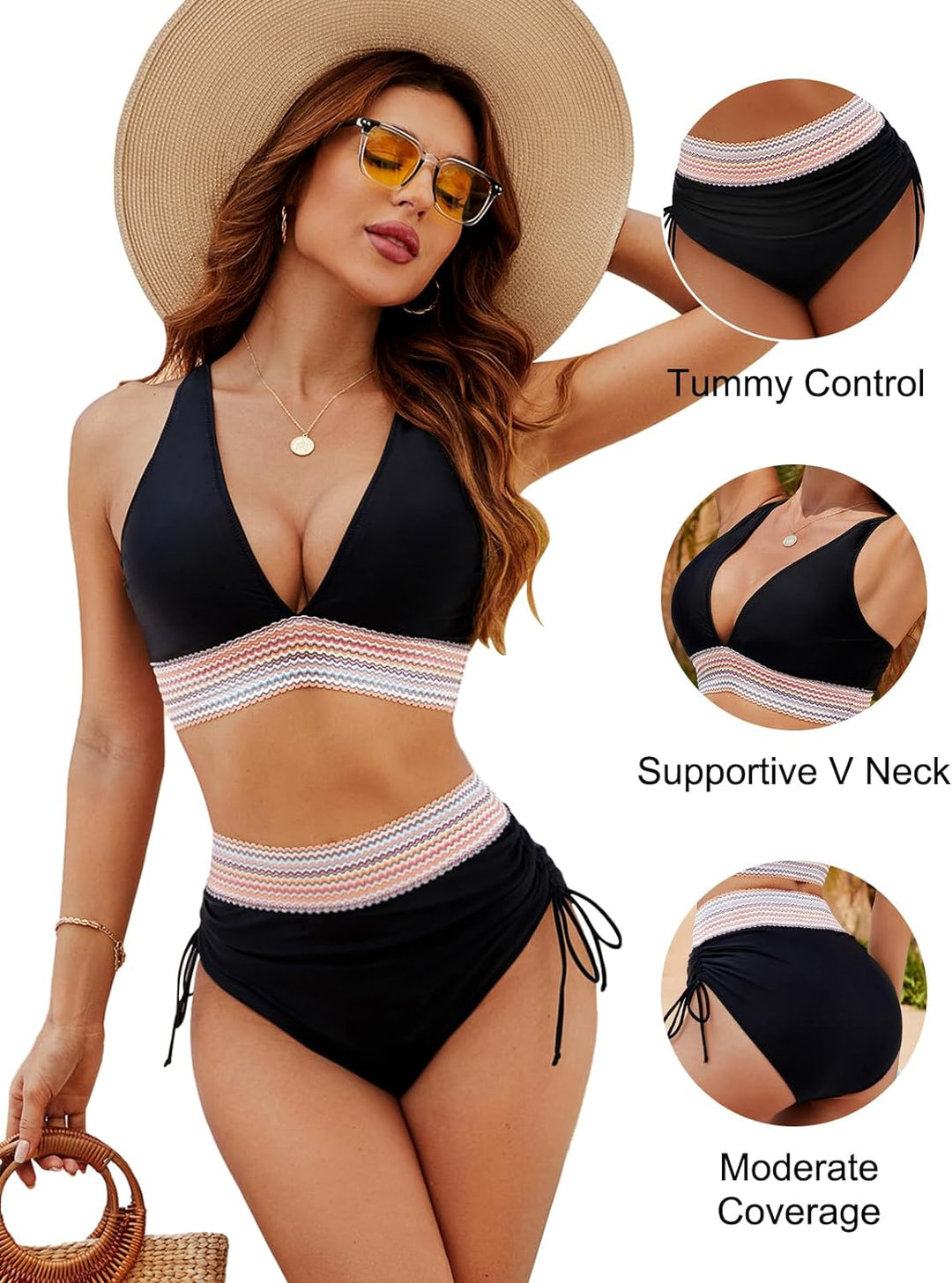 Lily | Bauchfreier Bikini für Damen