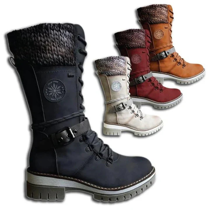 FrostLuxe | Wasserdichte Schnürstiefel in Wadenlänge für Damen