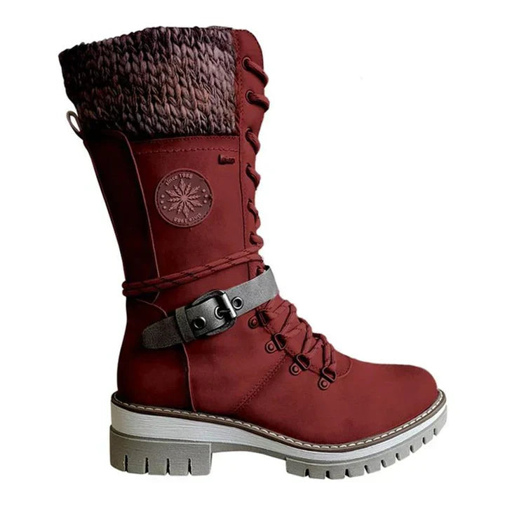 FrostLuxe | Wasserdichte Schnürstiefel in Wadenlänge für Damen
