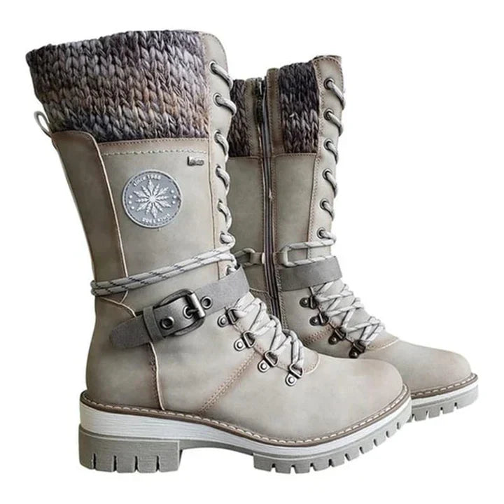 FrostLuxe | Wasserdichte Schnürstiefel in Wadenlänge für Damen