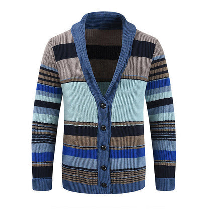 Mason | Gestreifter Herren-Cardigan mit Knöpfen