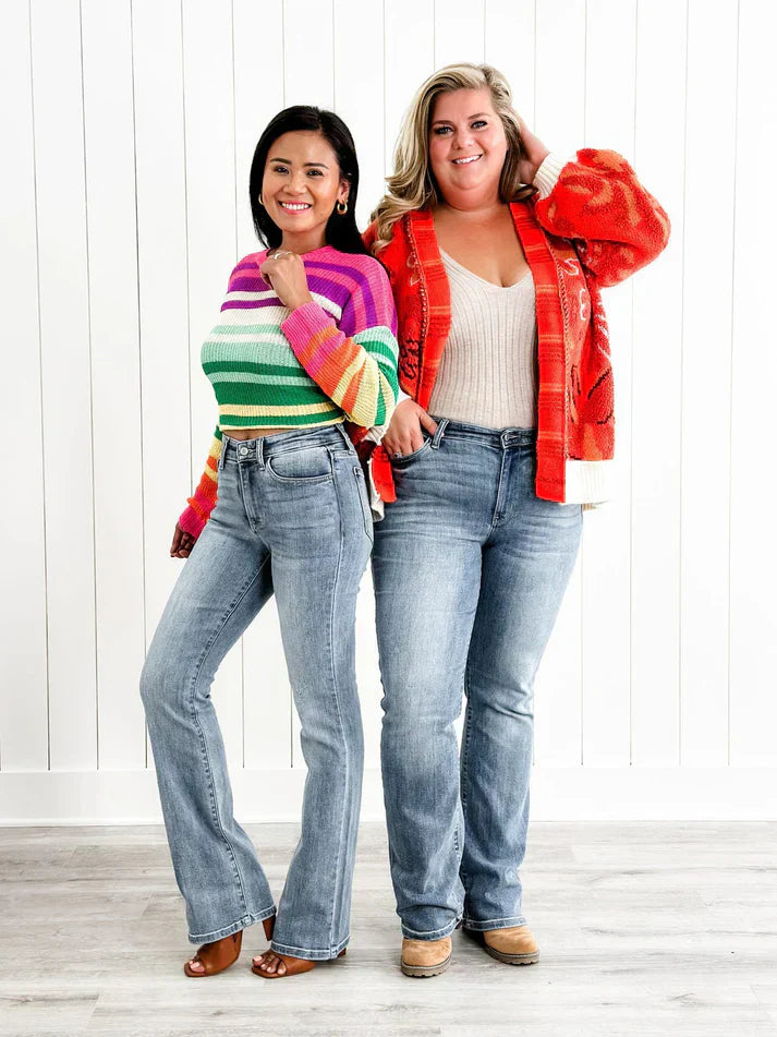 Jeanie | Die Heilige Gral Bootcut Jeans für Damen mit mittlerem Bund