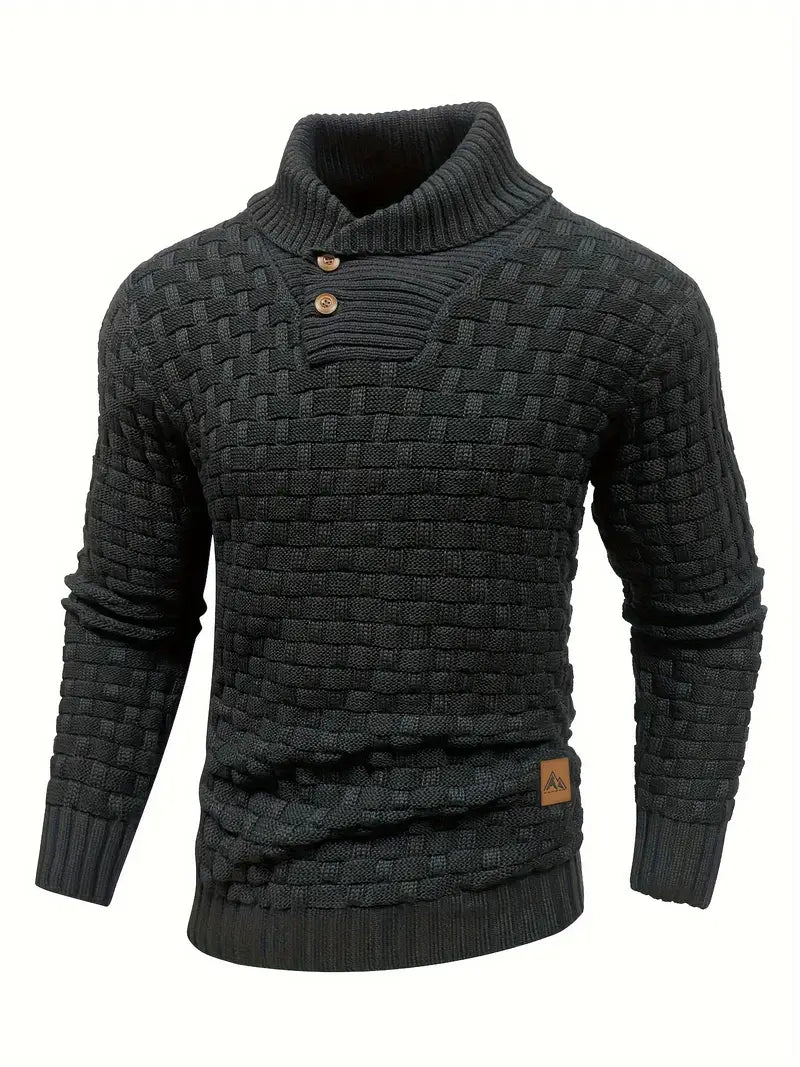 Matteo | Strickpullover für Herren mit Rollkragen und langen Ärmeln
