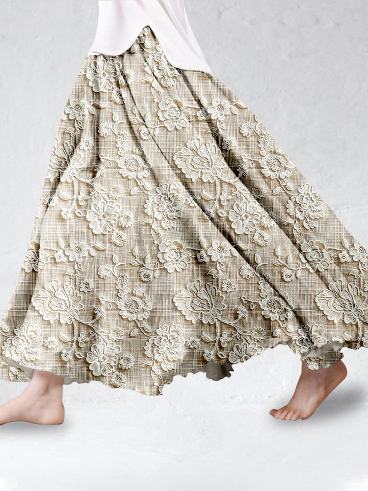 Caliane | Rock mit Blumen-muster