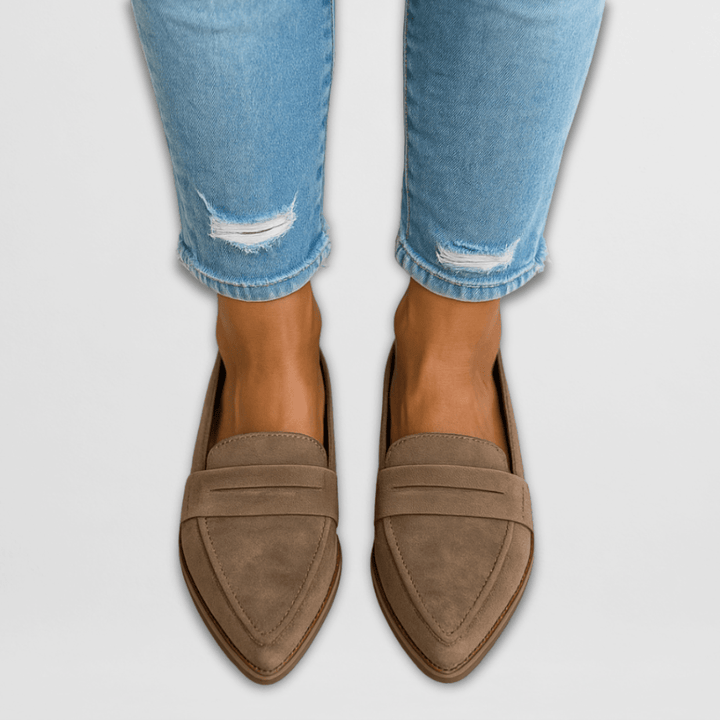 Alessia | Weiche Wildleder Slipper für Damen