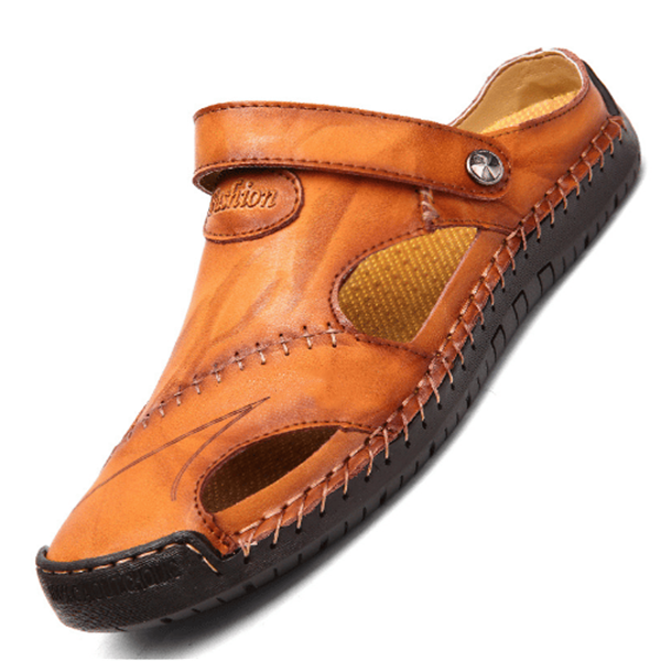 Chris | Orthopädische Sandalen für Herren mit flachem Absatz