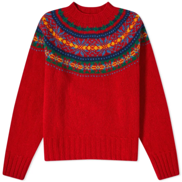 Vintage Carlotta Pullover für Damen mit Rundhalsausschnitt und langen Ärmeln