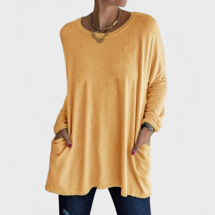Moira | Lässiges Langarmshirt für Damen mit Rundhalsausschnitt und langen Ärmeln