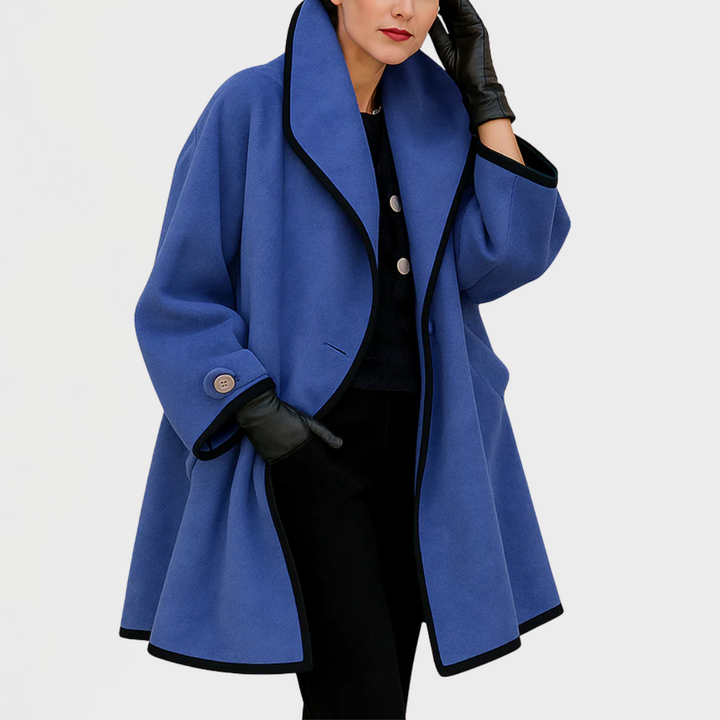 Sherry | Eleganter Trenchcoat für Damen mit langen Ärmeln und Rundhalsausschnitt