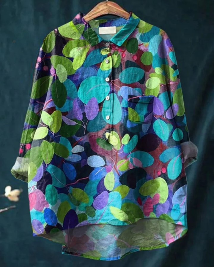 Jaclynn | Floral Shirt für Damen mit langen Ärmeln
