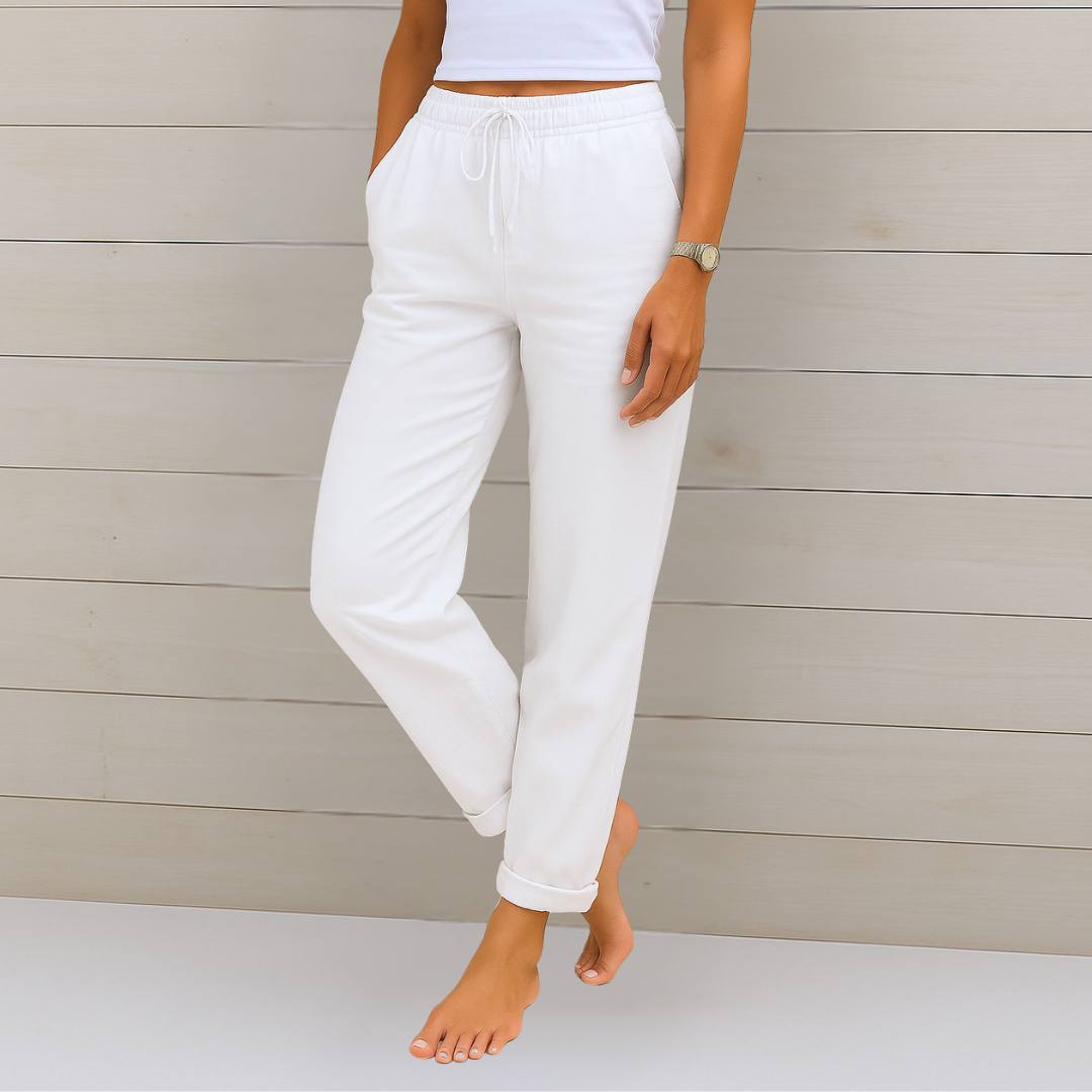 Alyse | Premium Stretch-Hose für Damen mit geradem Bein und mittlerem Bund