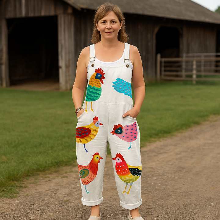 Vintage Weitbeiniger Jumpsuit | Müheloser Komfort und Schicker Stil für Damen